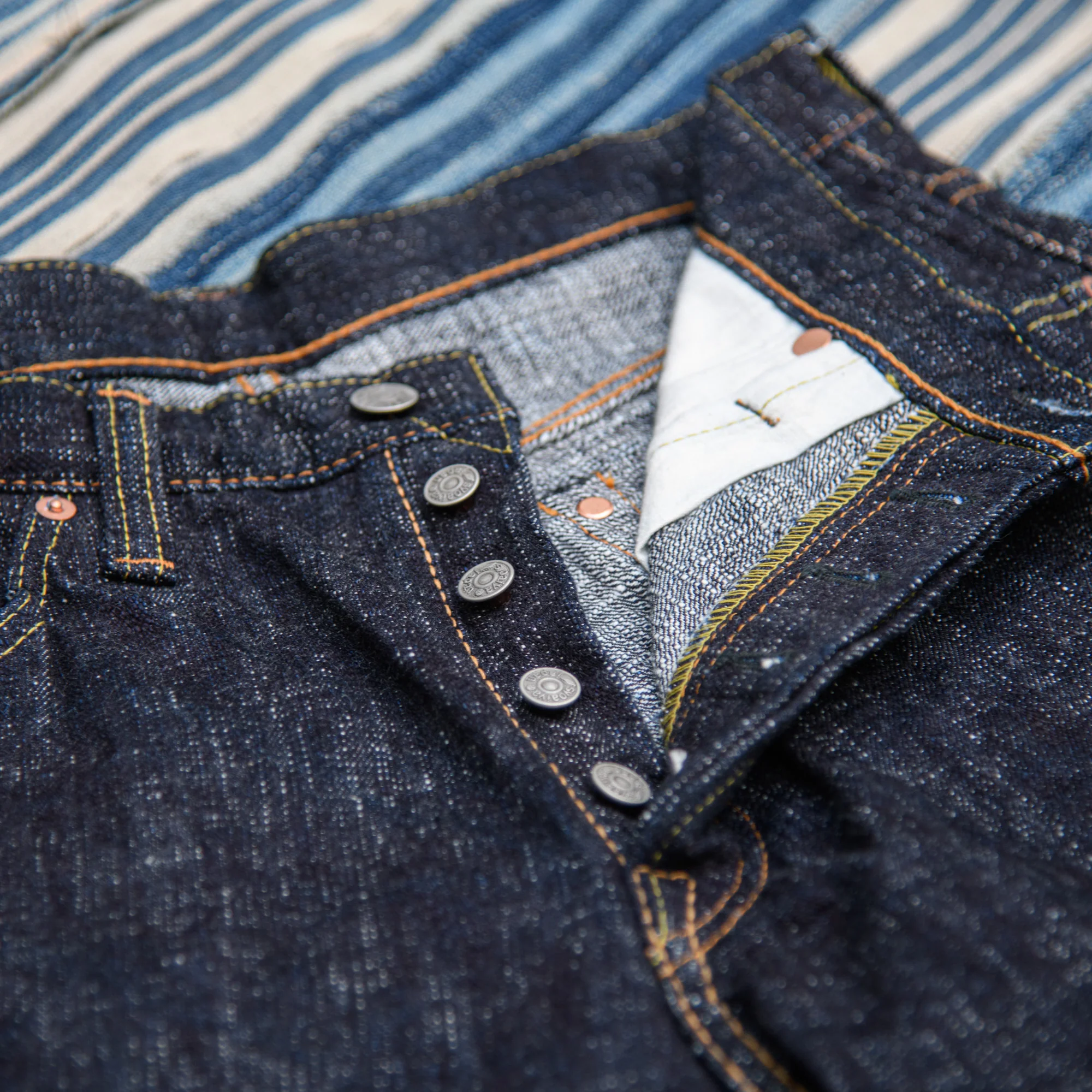 Pure Blue Japan WSB-019 16oz Double Slub Selvedge Jeans – Relaxed Tapered - Image 5
