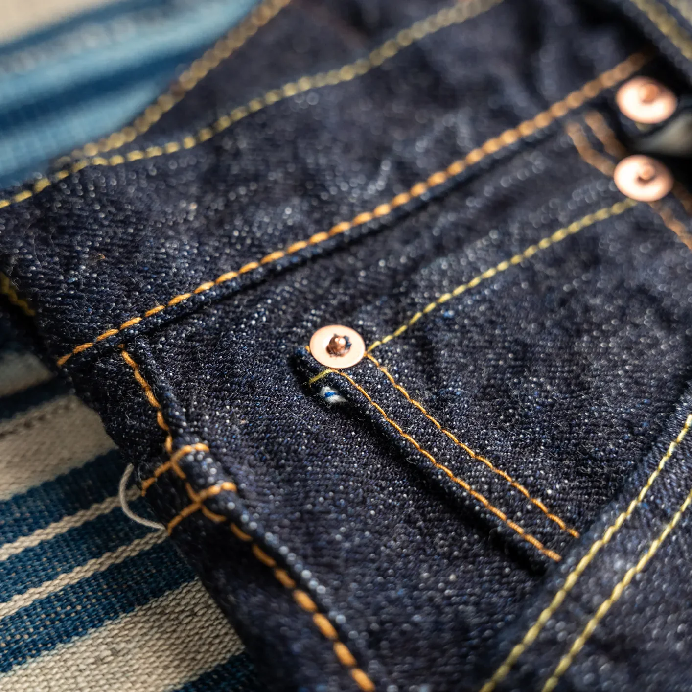 Pure Blue Japan XX-002 14oz Piped Selvedge Denim – Relaxed Straight - Image 5