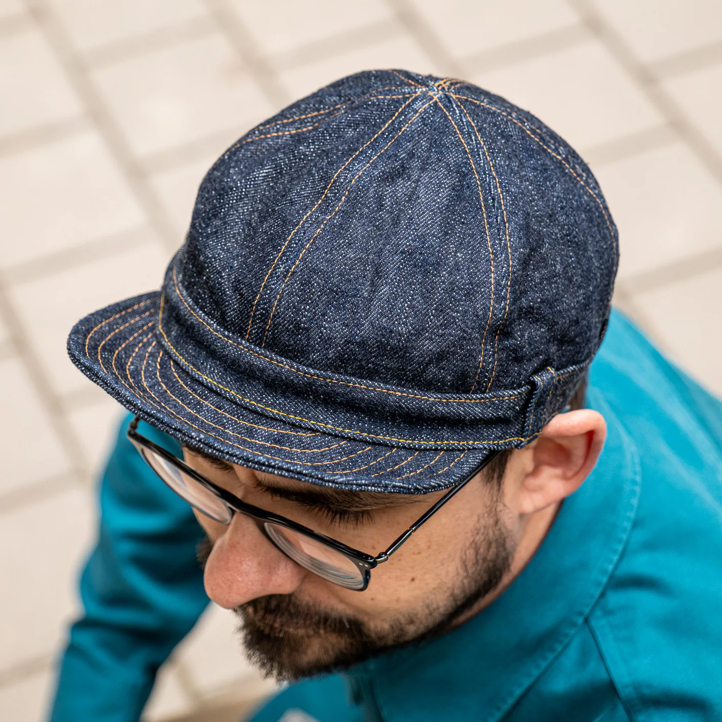 Samurai 19oz Kiwami Selvedge Denim Work Cap - Indigo