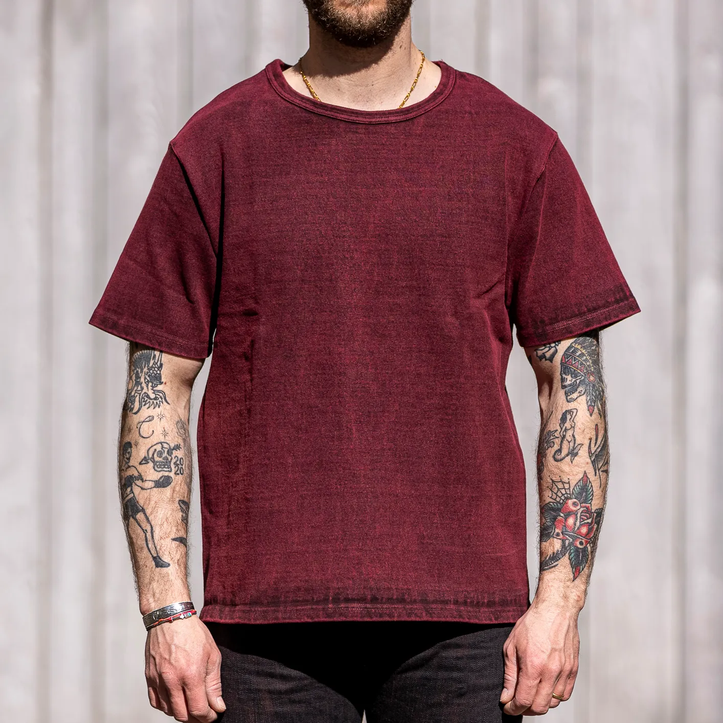 Samurai Jeans 15.7oz Extra Heavy T-Shirt – Wine