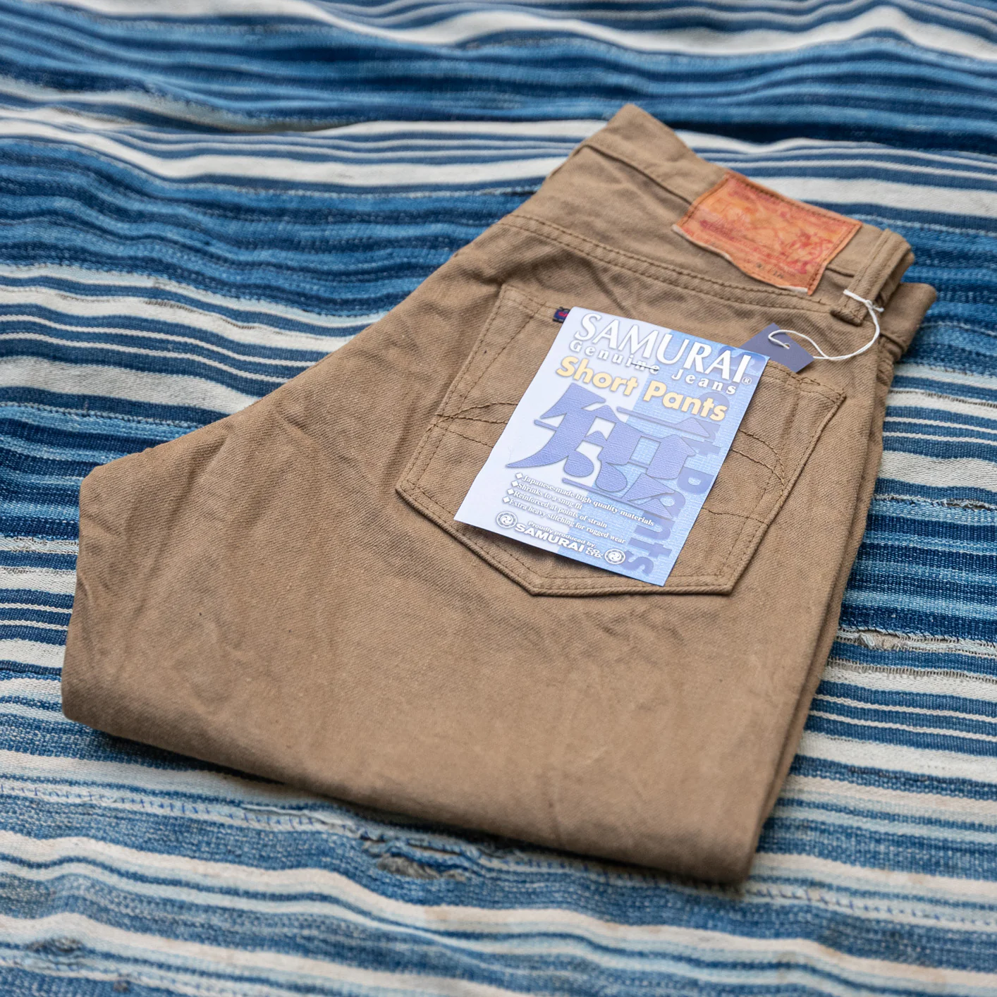 Samurai Jeans 15oz Selvegde Chino Cloth Shorts – Classic Straight - Image 3
