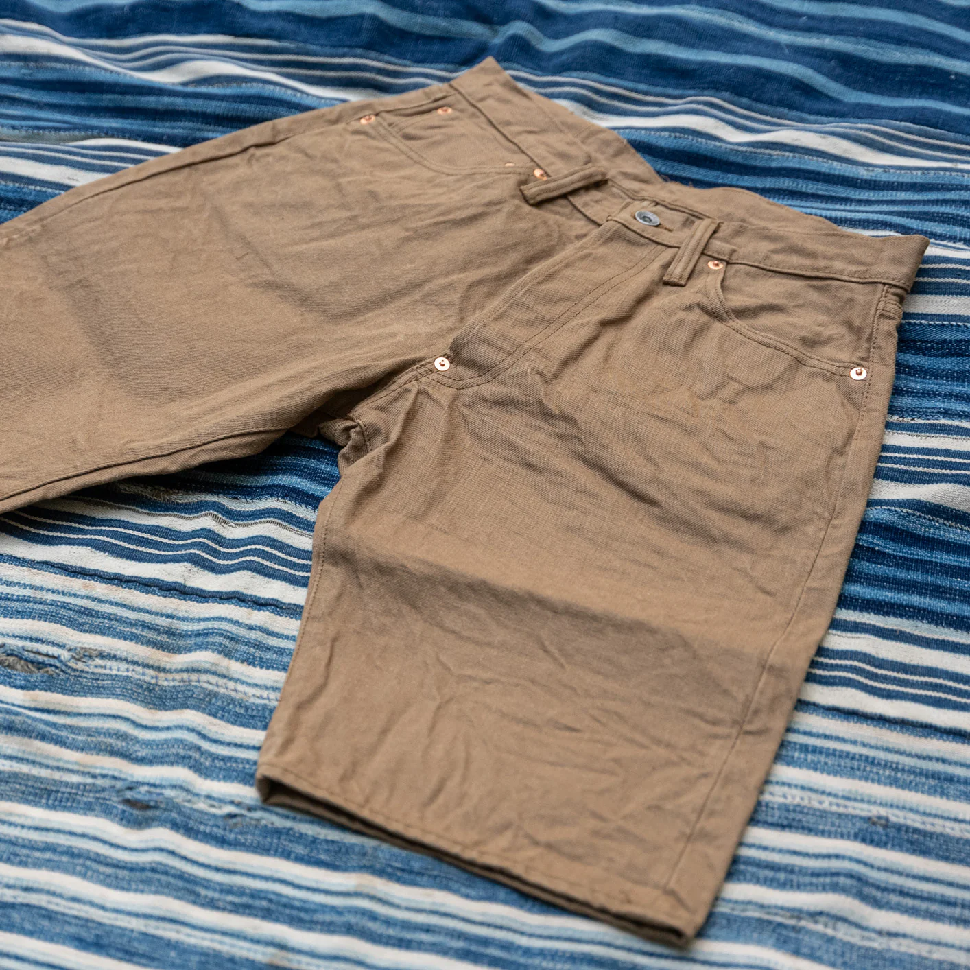 Samurai Jeans 15oz Selvegde Chino Cloth Shorts – Classic Straight - Image 4