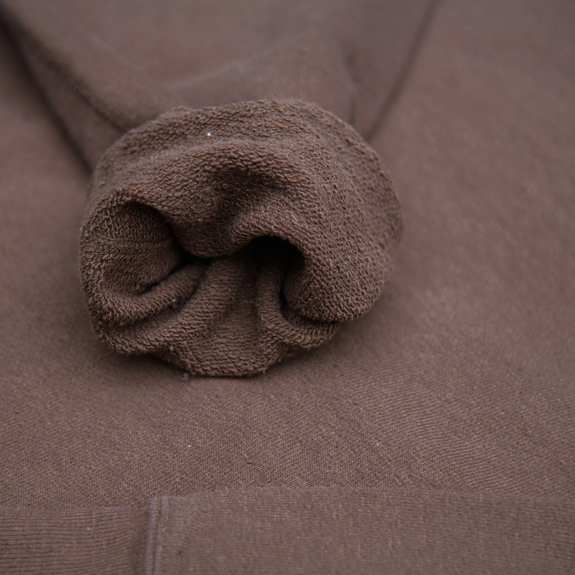 Samurai Jeans ‘Japanese Cotton’ Slub Yarn Sweatshirt – Dark Kuri (Chestnut Dye) - Image 3
