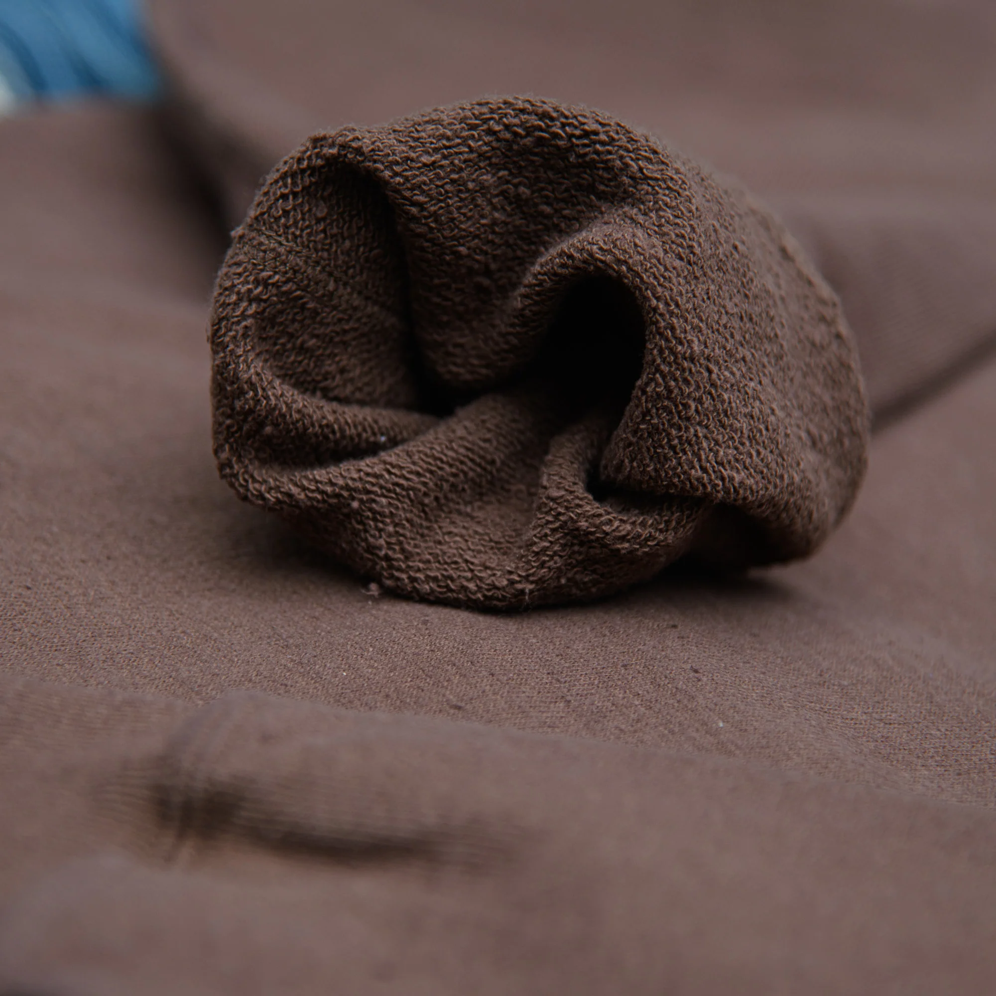 Samurai Jeans ‘Japanese Cotton’ Slub Yarn Sweatshirt – Dark Kuri (Chestnut Dye) - Image 4