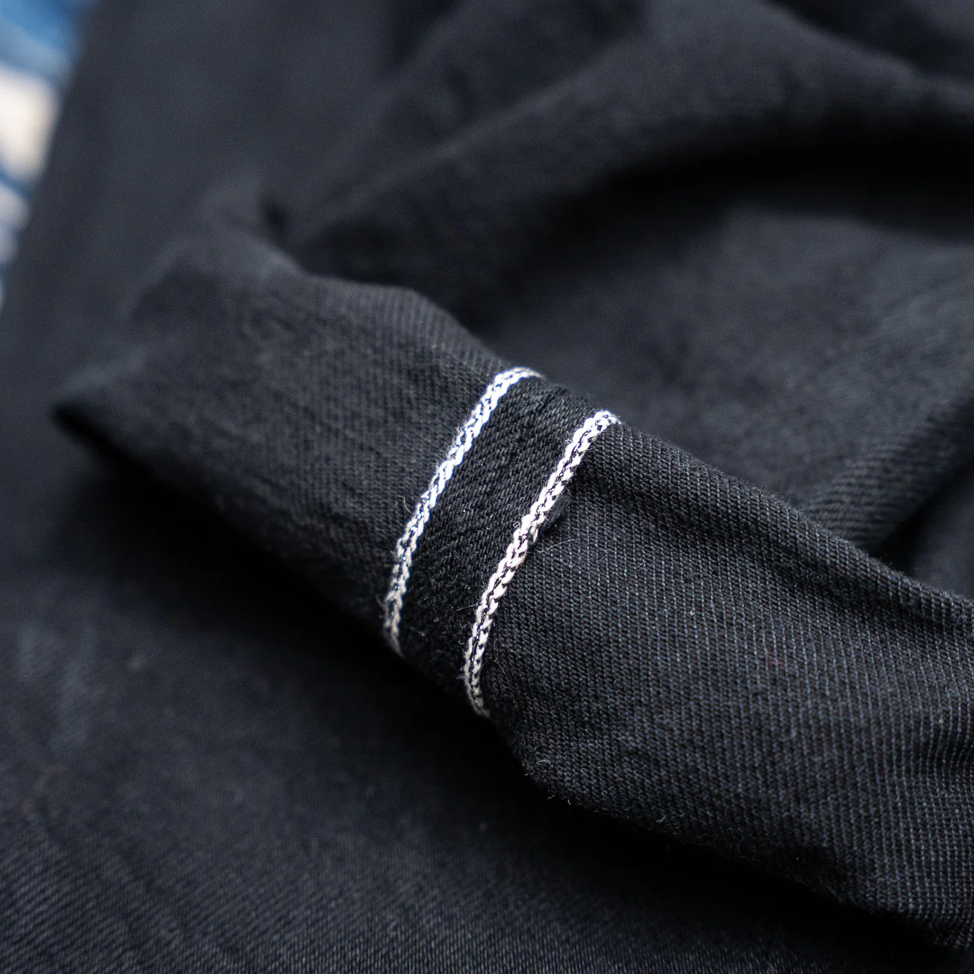 Samurai Jeans S710NBKII 17oz Color-Fast Black x Black Selvedge Jeans – Slim Fit - Image 4