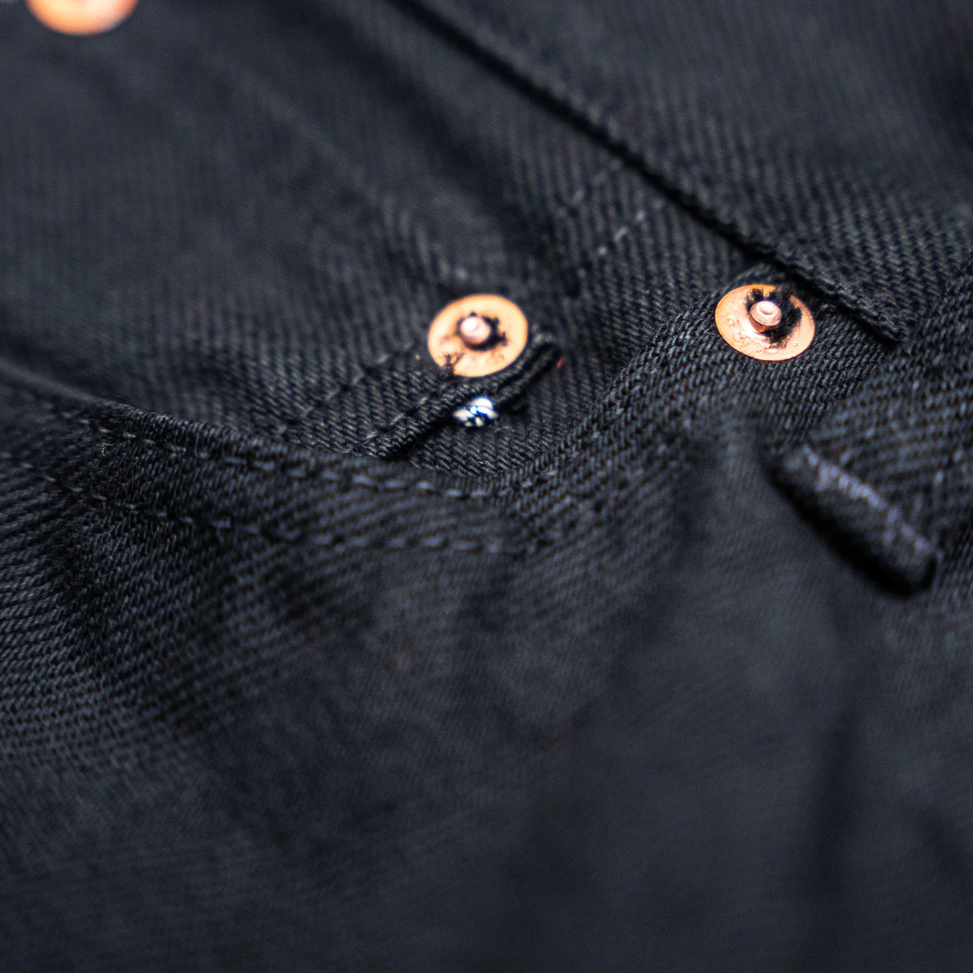 Samurai Jeans S710NBKII 17oz Color-Fast Black x Black Selvedge Jeans – Slim Fit - Image 6