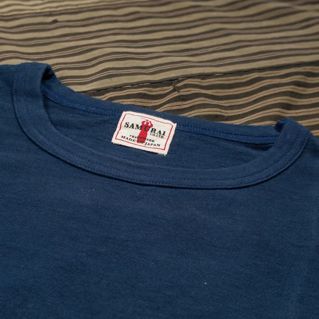 Samurai ‘Renewed Edition‘ Loopwheeled T-Shirt 2-Pack – Navy - Image 3