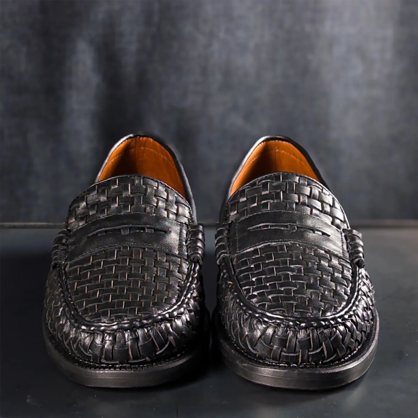Sebago ‘Otis‘ Woven Penny Loafer – Black - Image 6
