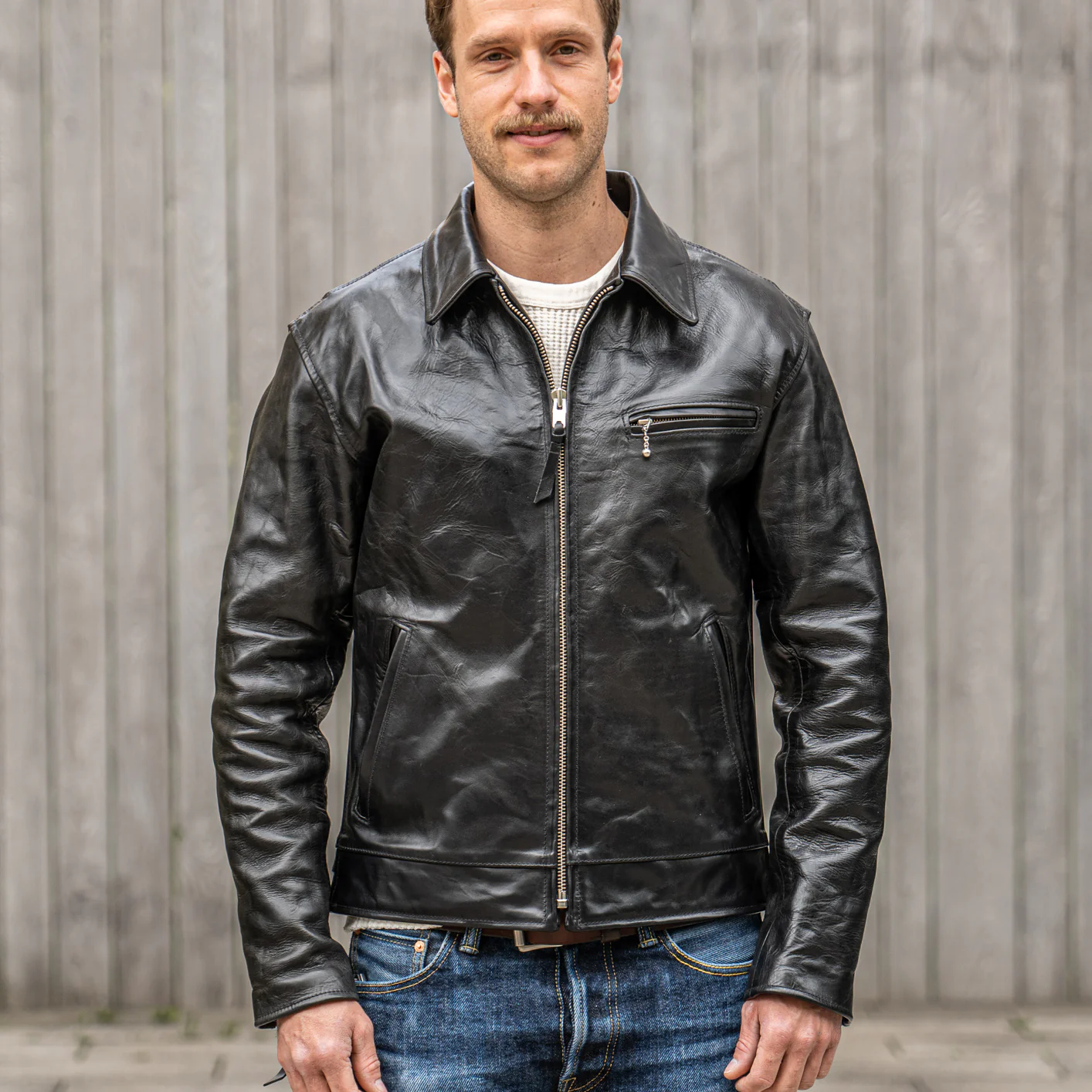 Simmons Bilt “Liberator” Leather Jacket – Black Mustang Horsehide - Image 3