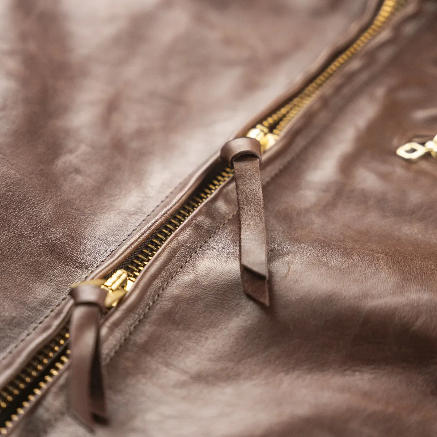 Simmons Bilt ‘Liberator’ Leather Jacket - Chocolate Japanese Horsehide - Image 7