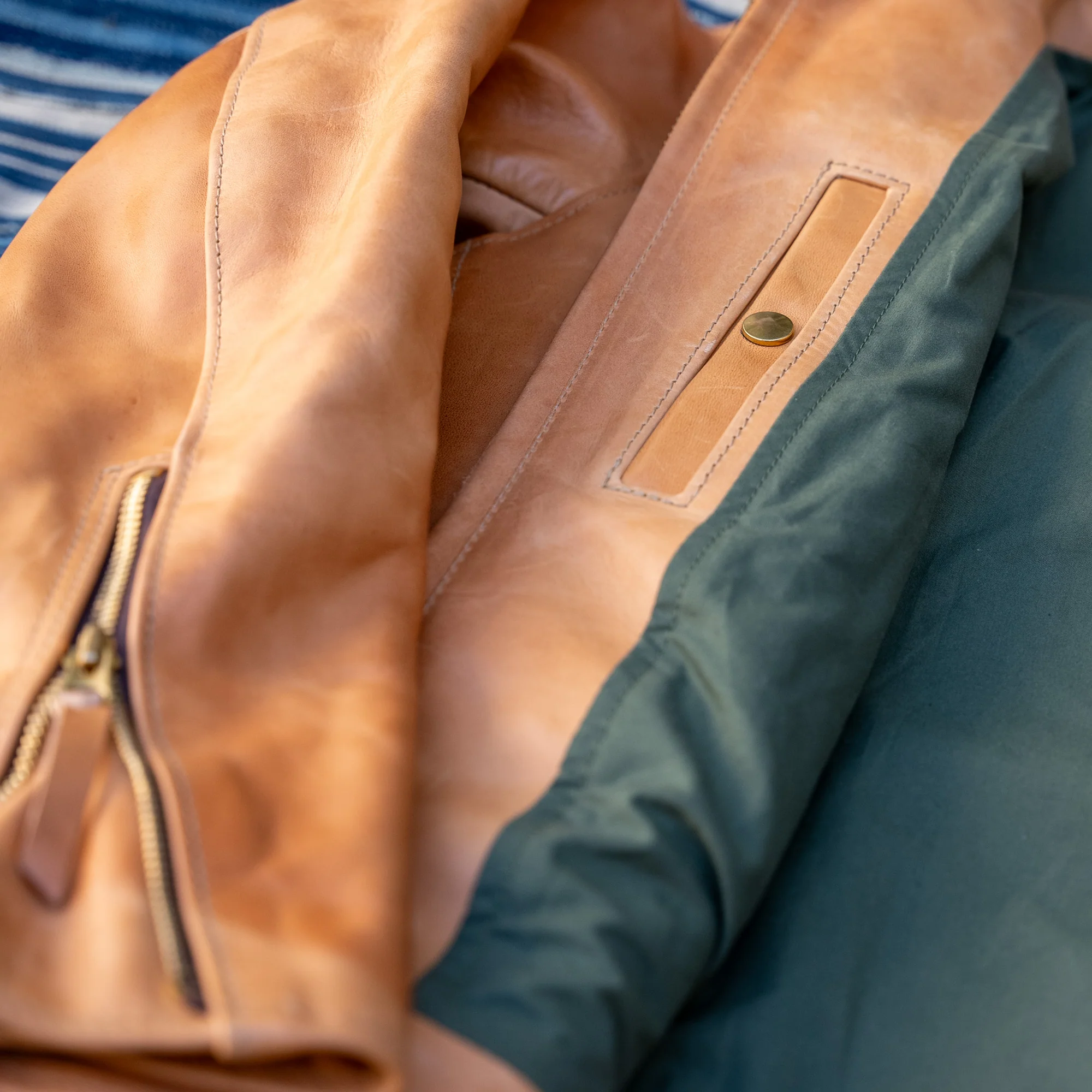 Simmons Bilt “Liberator” Leather Jacket – Natural Mustang Horsehide - Image 11