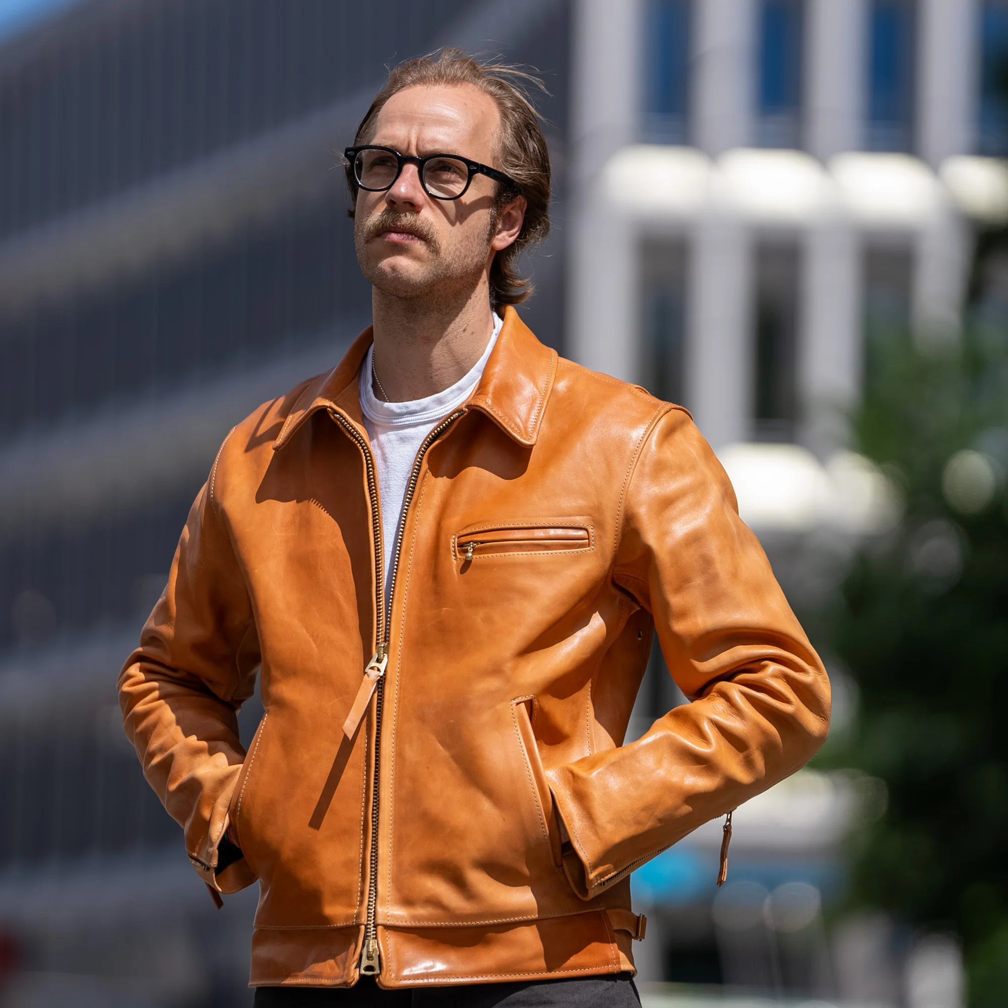 Simmons Bilt “Liberator” Leather Jacket – Natural Mustang Horsehide - Image 13