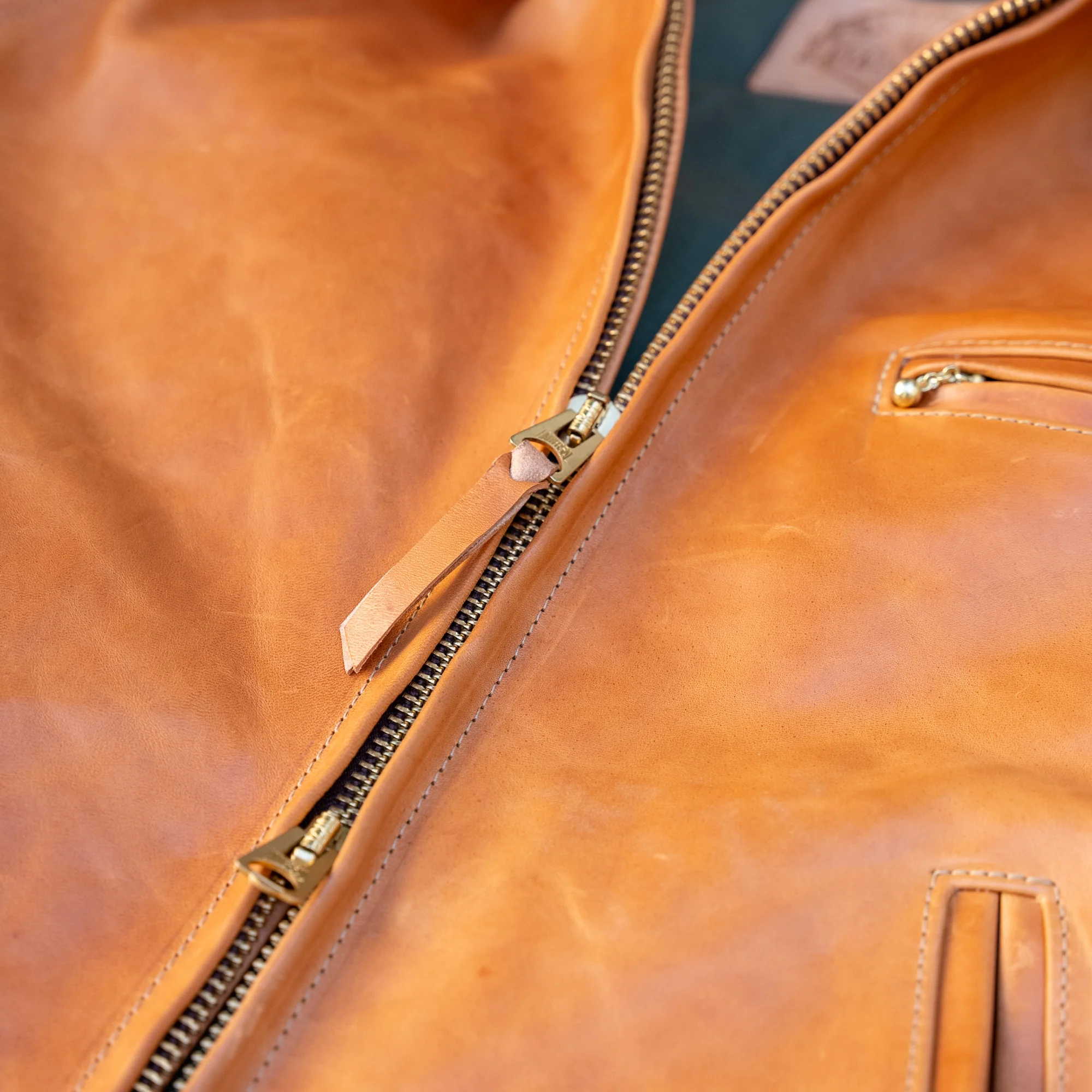 Simmons Bilt “Liberator” Leather Jacket – Natural Mustang Horsehide - Image 6