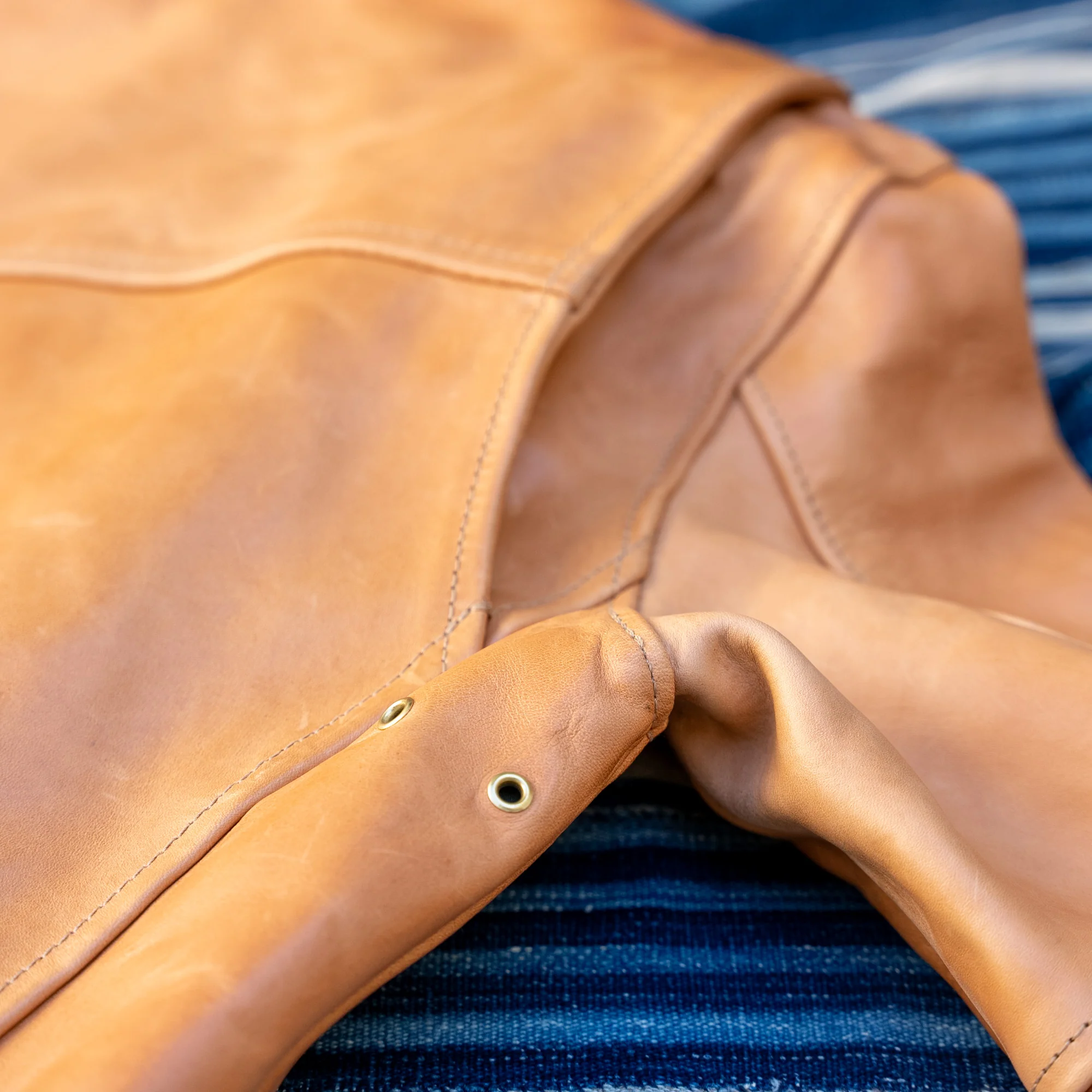 Simmons Bilt “Liberator” Leather Jacket – Natural Mustang Horsehide - Image 8