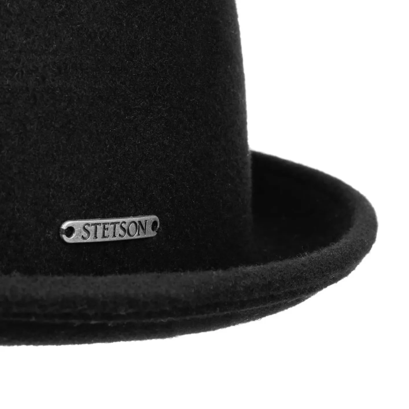 Stetson Pork Pie Wool Hat – Black - Image 3