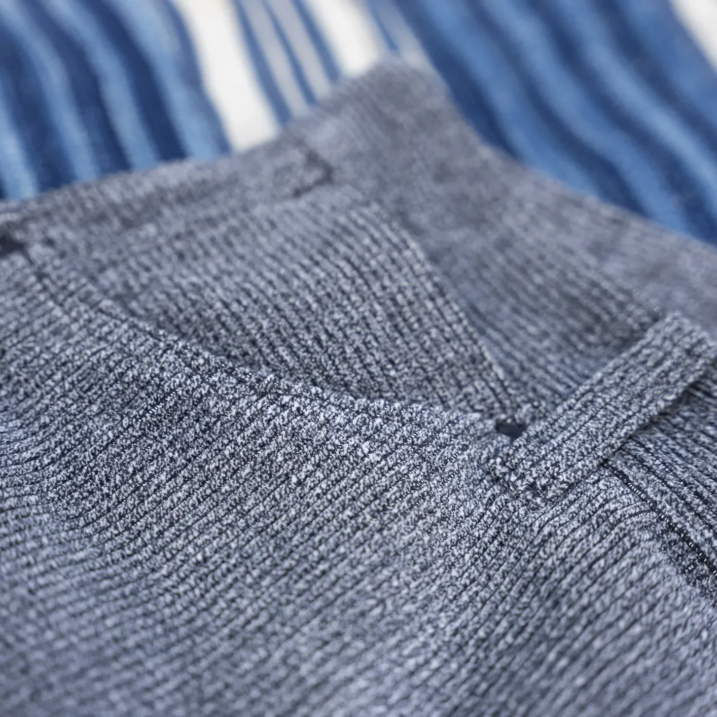 Stevenson Overall Co. Blazer Heathered Corduroy Trousers - Charcoal / Relaxed Tapered - Image 5