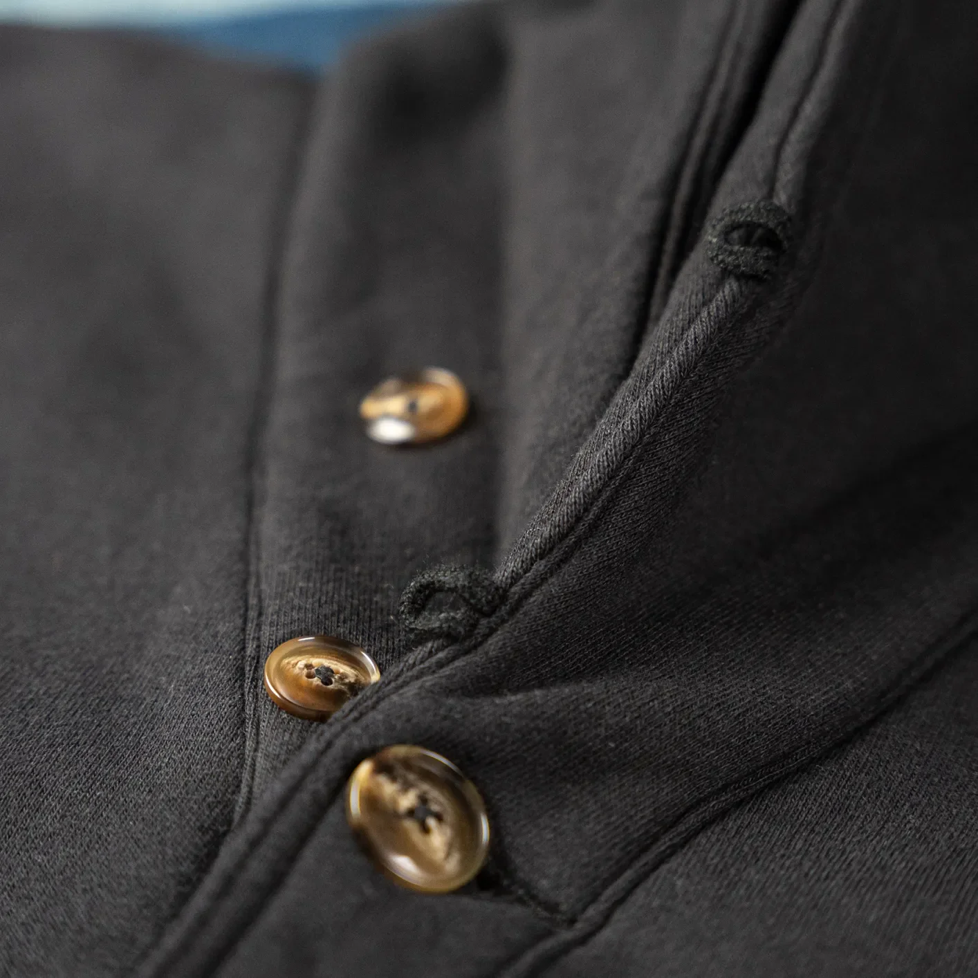 Strike Gold 20oz Loopwheeled Sweat Cardigan – Black - Image 3
