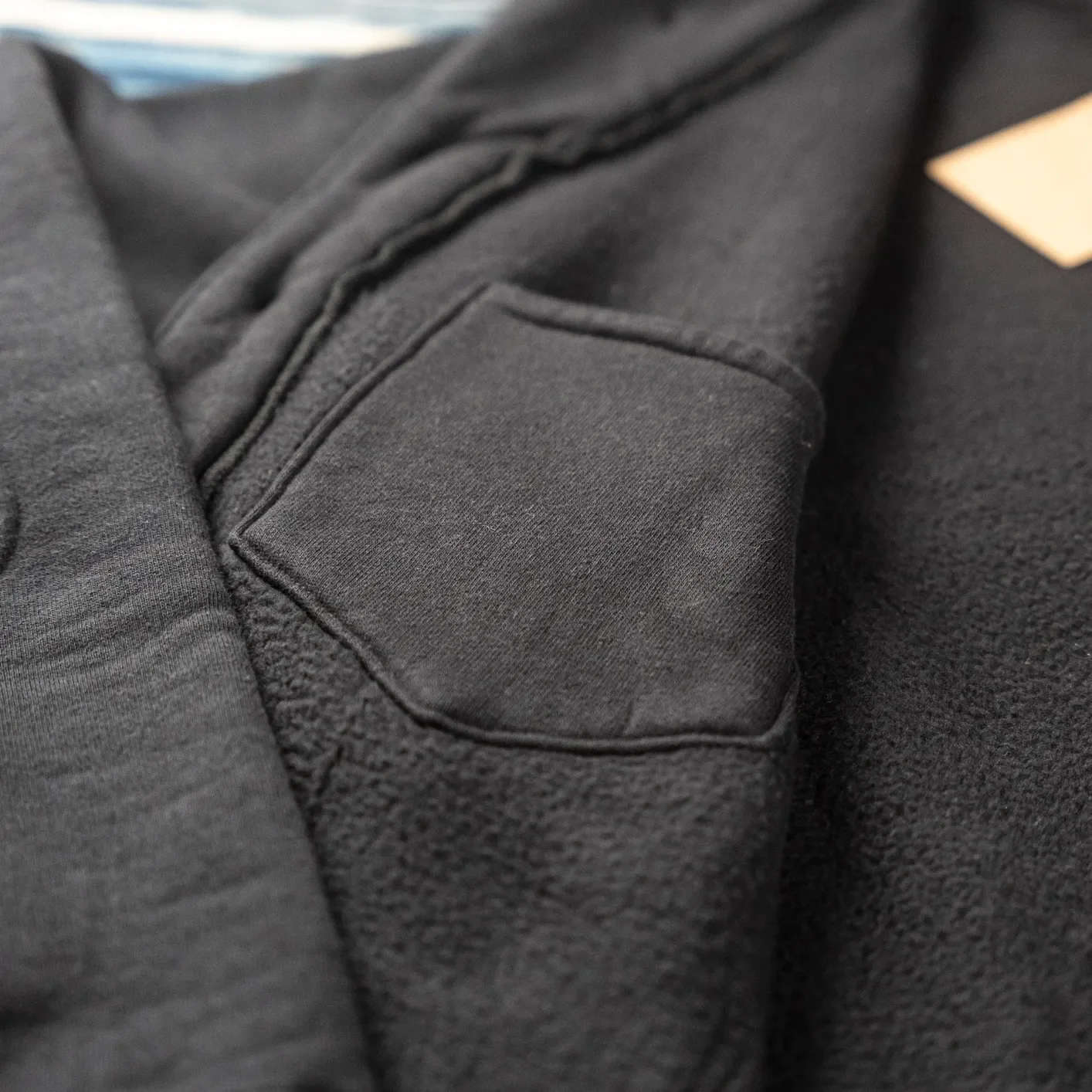 Strike Gold 20oz Loopwheeled Sweat Cardigan – Black - Image 8