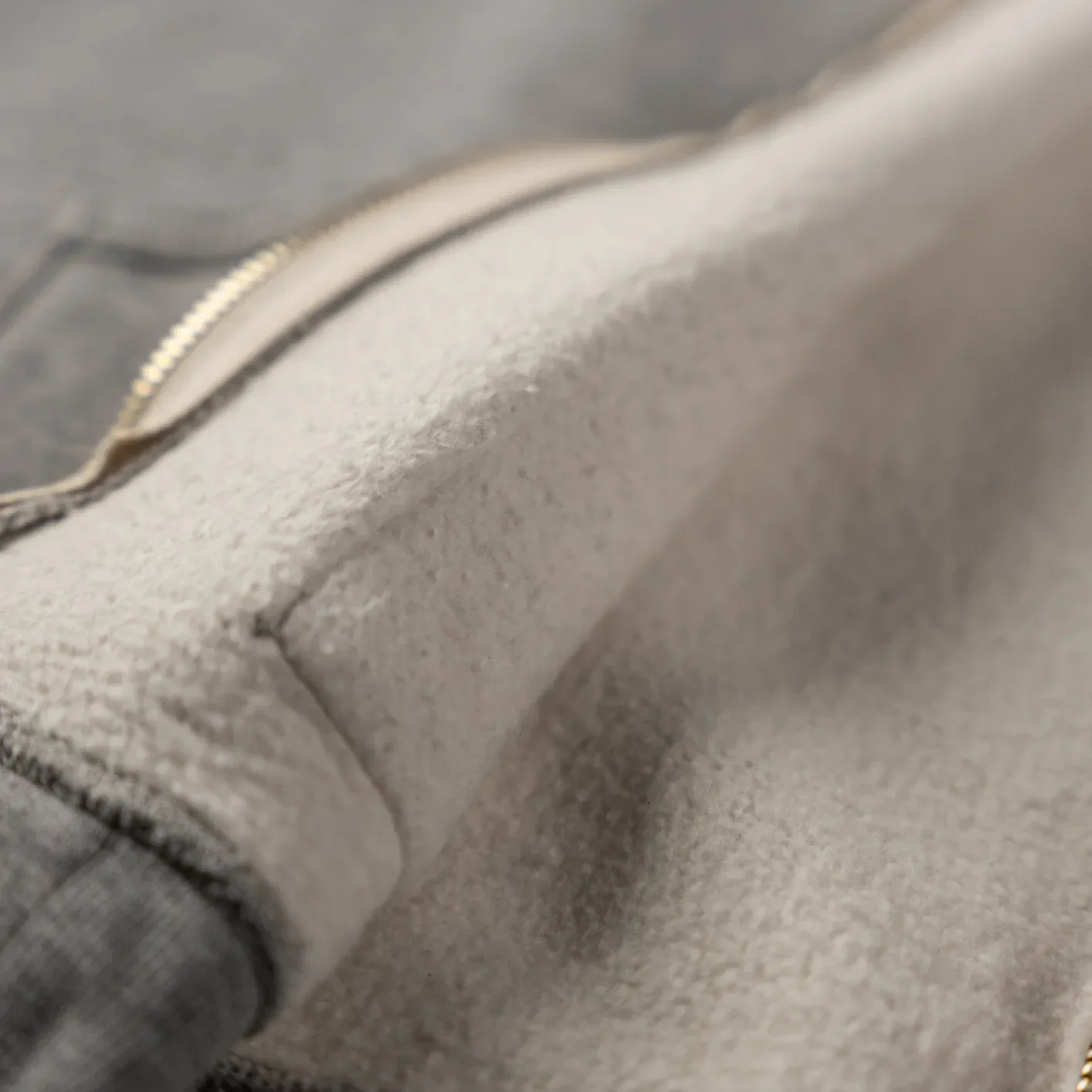 Strike Gold 20oz Loopwheeled Zip Hoodie – Heather Gray - Image 5