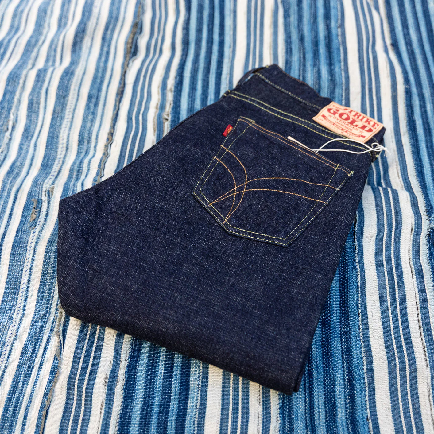 Strike Gold SG5105 15oz Slub Selvedge Jeans – Slim Straight - Image 3