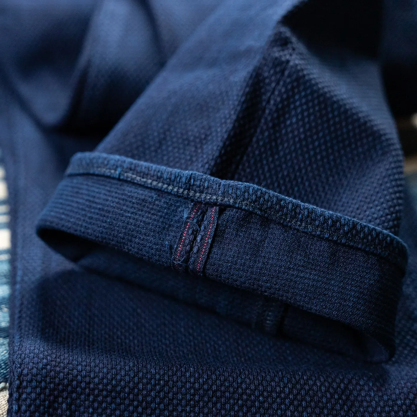 Studio D’Artisan 1907 14oz ‘Kasezome’ Sashiko Selvedge Jeans – Regular Straight / Deep Indigo - Image 3