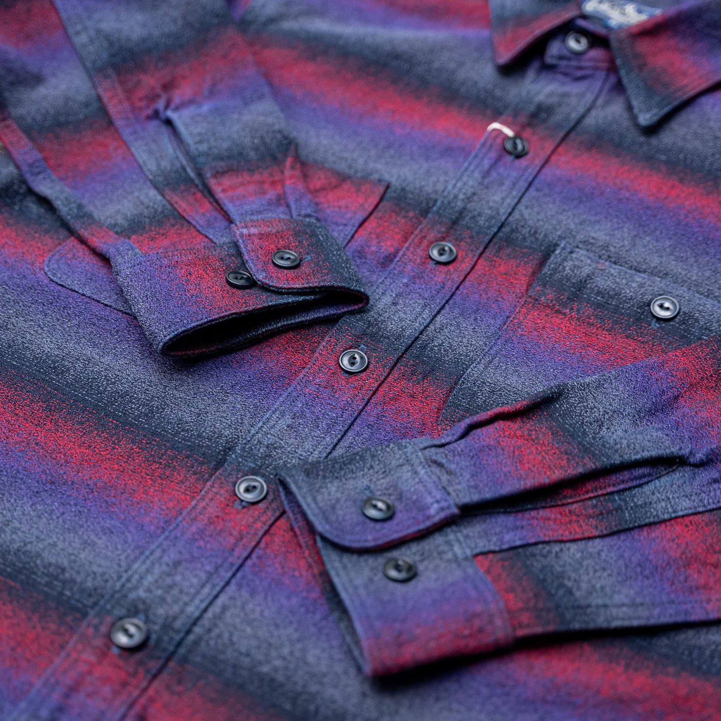 Studio D’Artisan 5707 ‘Tasogare’ Jacquard Shirt – Japanese Natural Dyes - Image 3