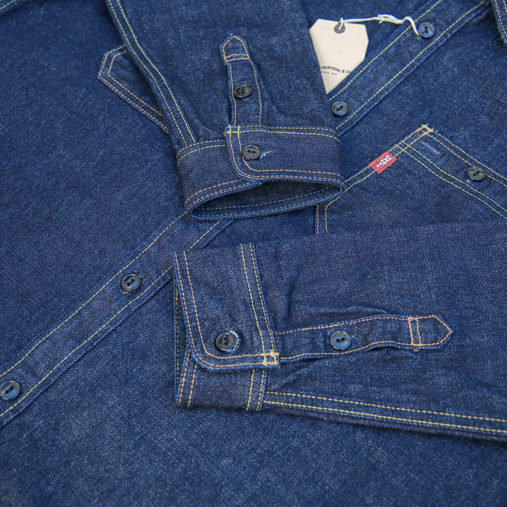 Studio D’Artisan D5335 14oz Selvedge Denim Work Shirt - Image 3