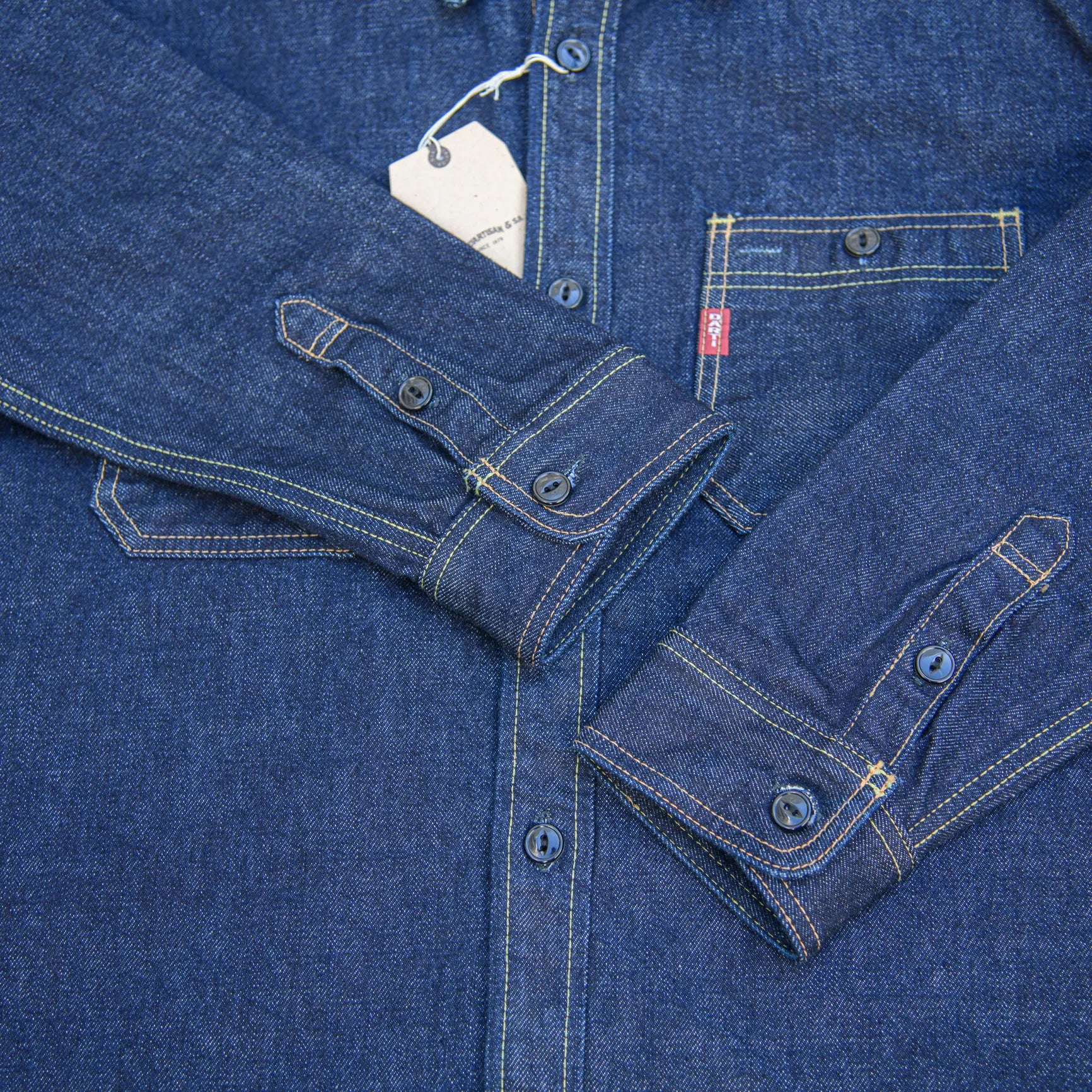 Studio D’Artisan D5335 14oz Selvedge Denim Work Shirt - Image 5