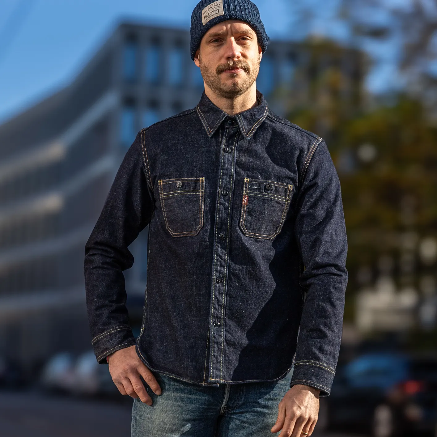 Studio D’Artisan D5335 14oz Selvedge Denim Work Shirt - Image 6