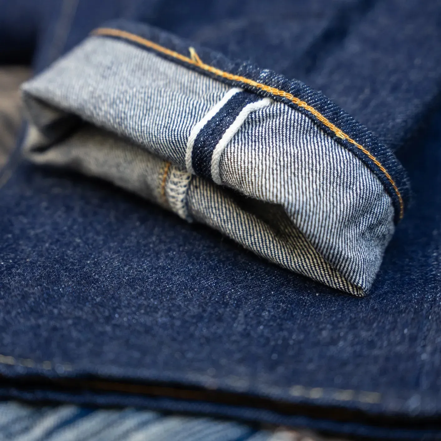 Studio D’Artisan SD-808 15oz Selvedge Jeans - Natural Indigo Dyed / Relaxed Tapered - Image 4