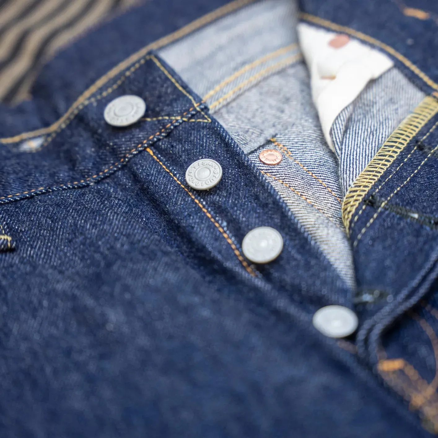 Studio D’Artisan SD-808 15oz Selvedge Jeans - Natural Indigo Dyed / Relaxed Tapered - Image 5