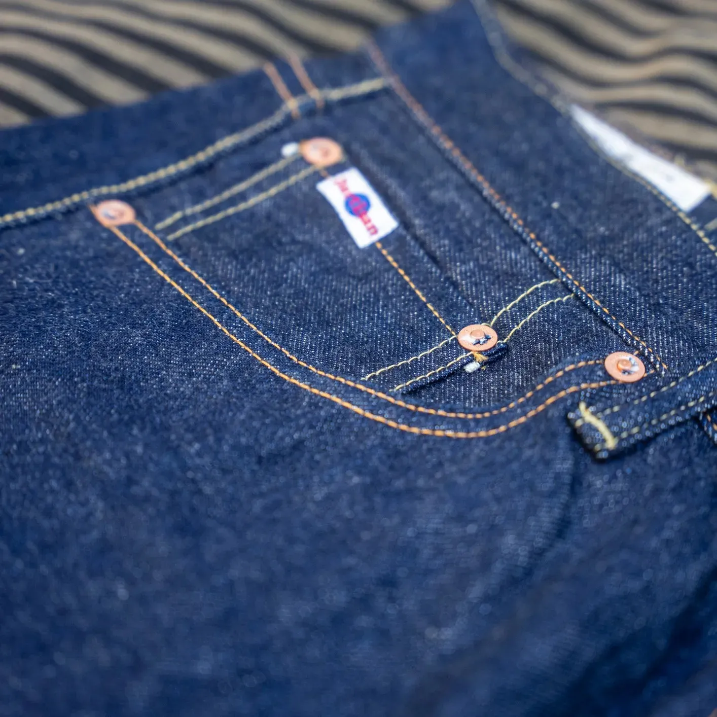 Studio D’Artisan SD-808 15oz Selvedge Jeans - Natural Indigo Dyed / Relaxed Tapered - Image 6
