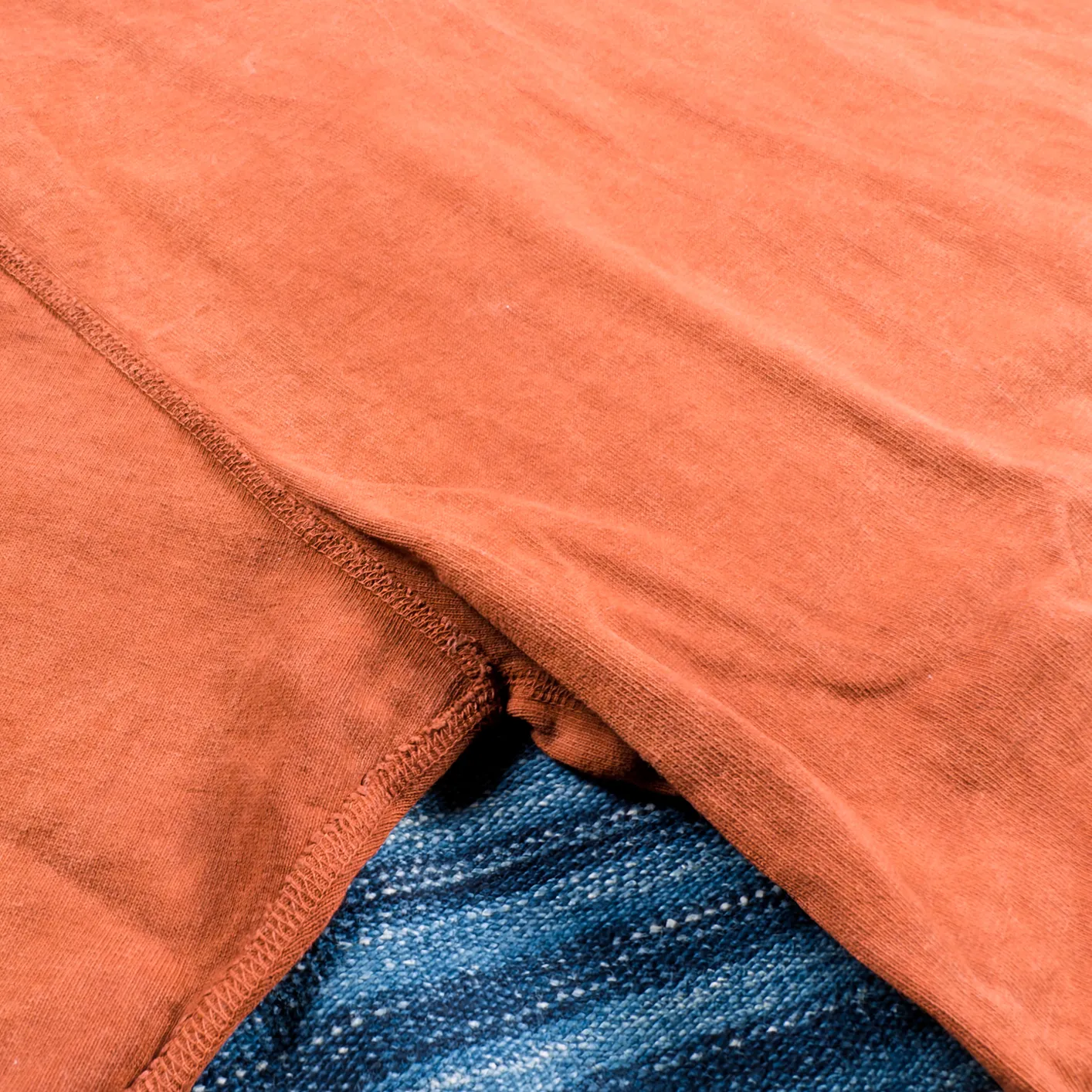 Studio D'Artisan 8198 ‘Amami Oshima’ Mud-Dyed Loopwheeled T-Shirt – Brown - Image 3
