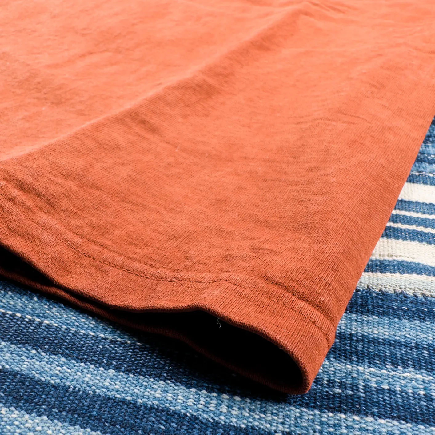 Studio D'Artisan 8198 ‘Amami Oshima’ Mud-Dyed Loopwheeled T-Shirt – Brown - Image 4
