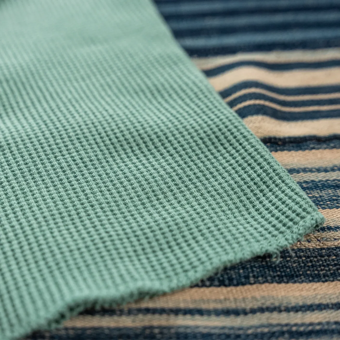 Studio D'Artisan 9937 Heavy Thermal Henley Longsleeve – Emerald - Image 4