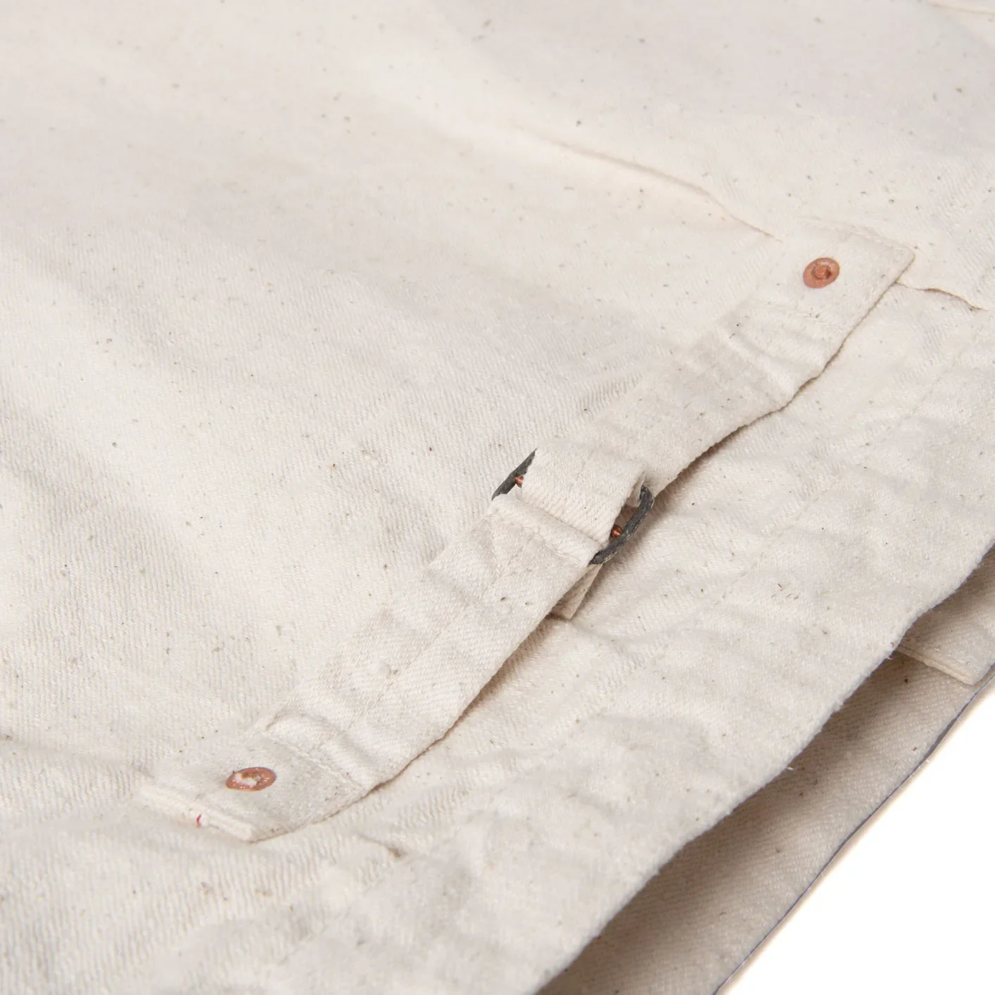 Studio D'Artisan SD-4101E 15oz GL3 Type I Selvedge Jacket – Ecru - Image 7