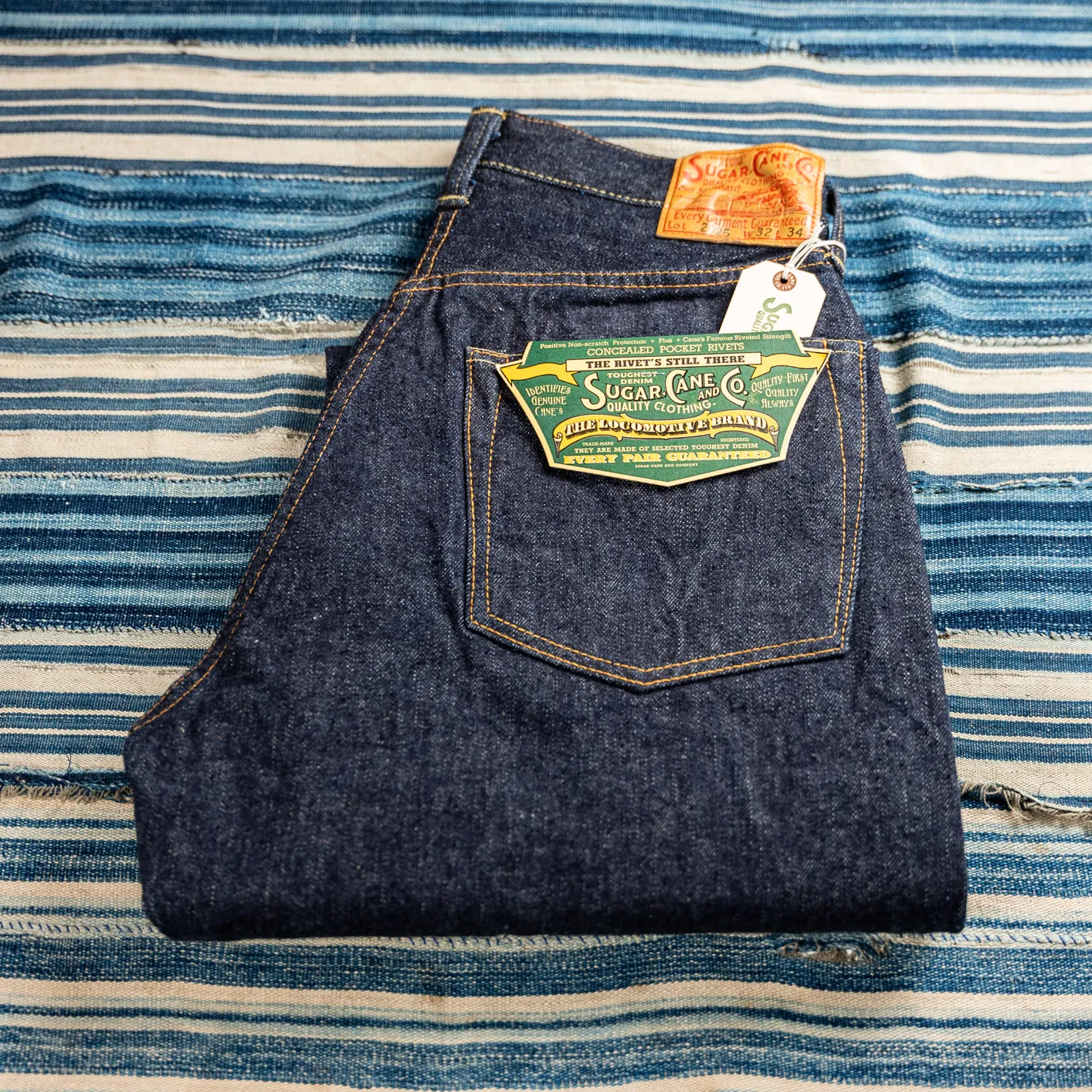 Sugar Cane 13oz ‘Standard Denim‘ 2025 Model Waist Overalls – Wide Straight - Image 2