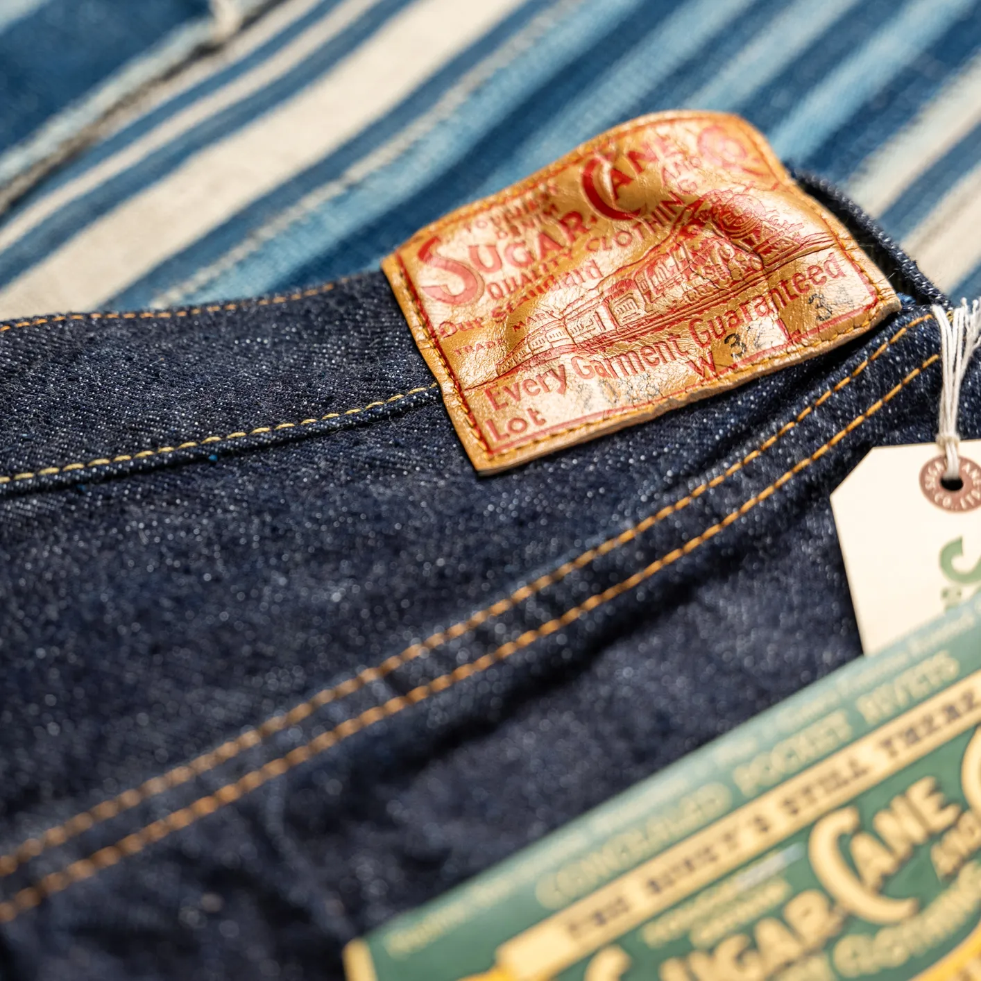 Sugar Cane 13oz ‘Standard Denim‘ 2025 Model Waist Overalls – Wide Straight - Image 7