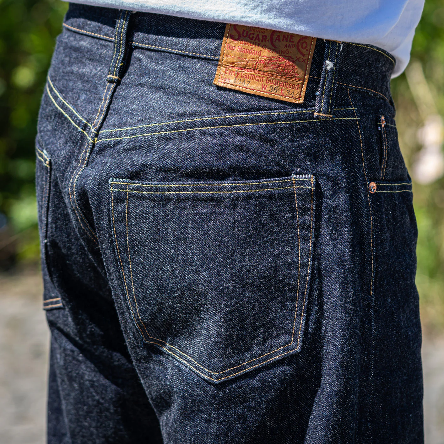Sugar Cane 14.25oz 1947 Selvedge Jeans - Regular Straight - Image 7