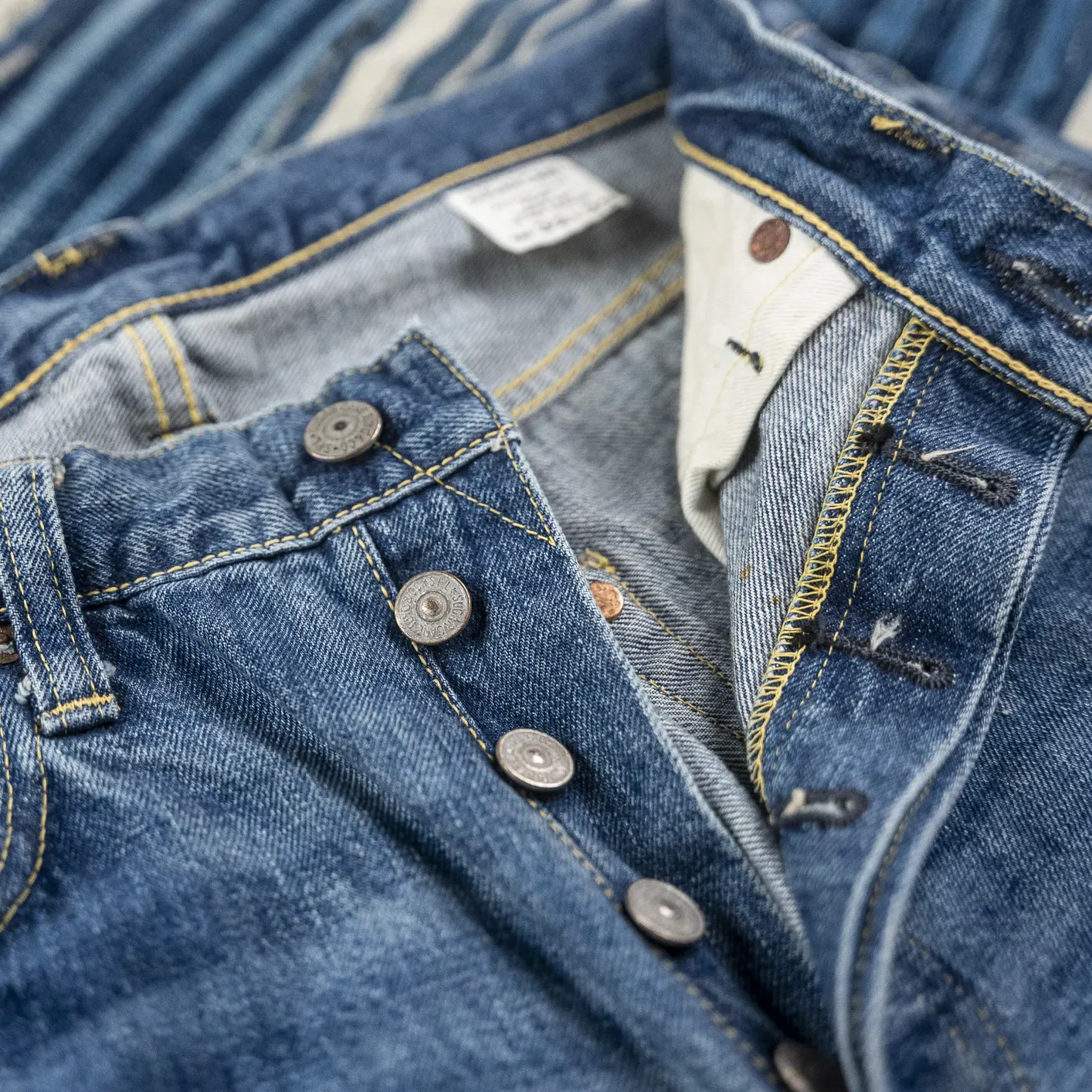 Sugar Cane 14.25oz 1947 Selvedge Jeans - Vintage Wash / Regular Straight - Image 5