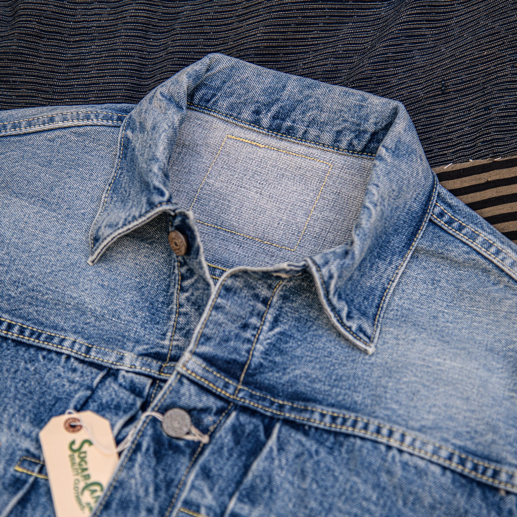 Sugar Cane 14,25oz 1953 Type II Denim Jacket – Aged Model - Image 2