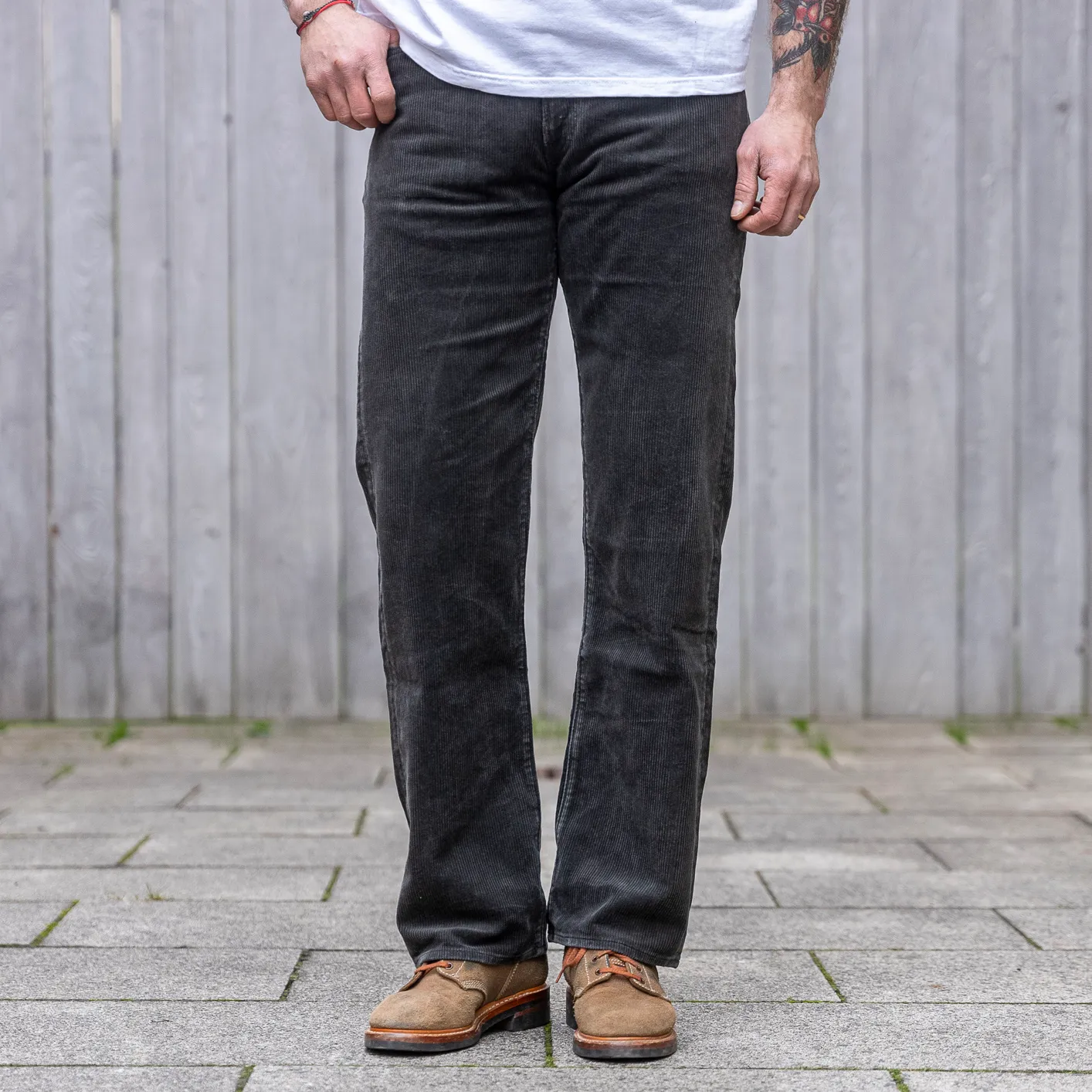 Sugar Cane 1947 9W Corduroy Pants – Aged Black / Classic Straight