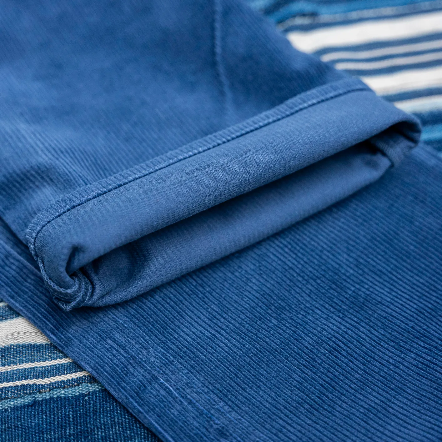 Sugar Cane 1947 9W Corduroy Pants – Ink Blue / Classic Straight - Image 4