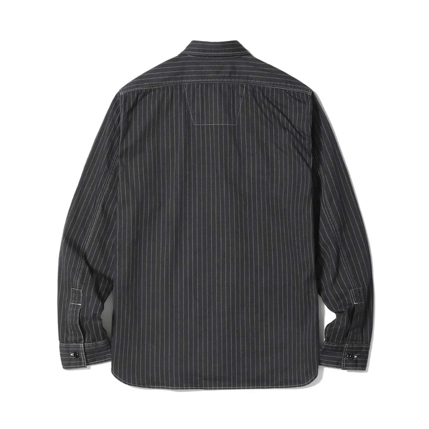 Sugar Cane ‘Fiction Romance’ 8.5oz Black Wabash Stripe Work Shirt – Sulfur Dyed - Image 12