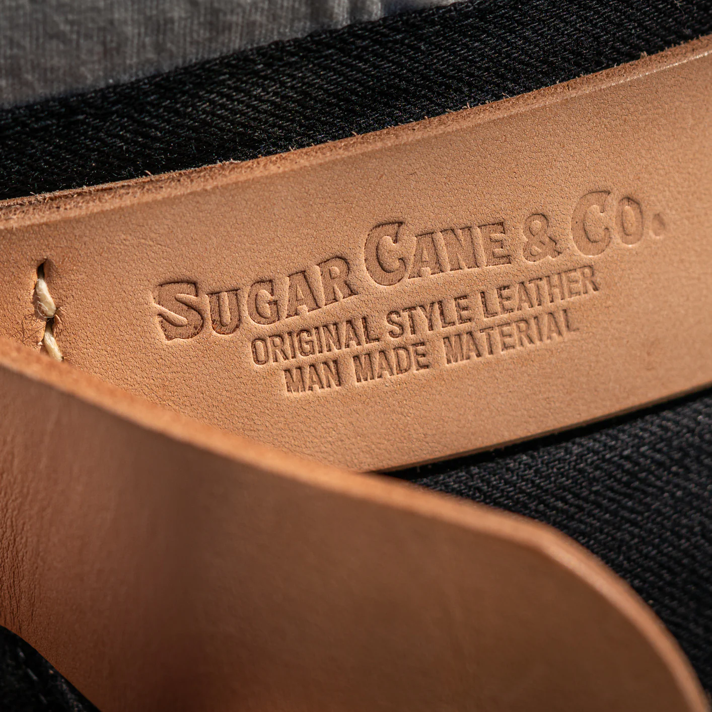 Sugar Cane Studded Belt - Natural - Image 6
