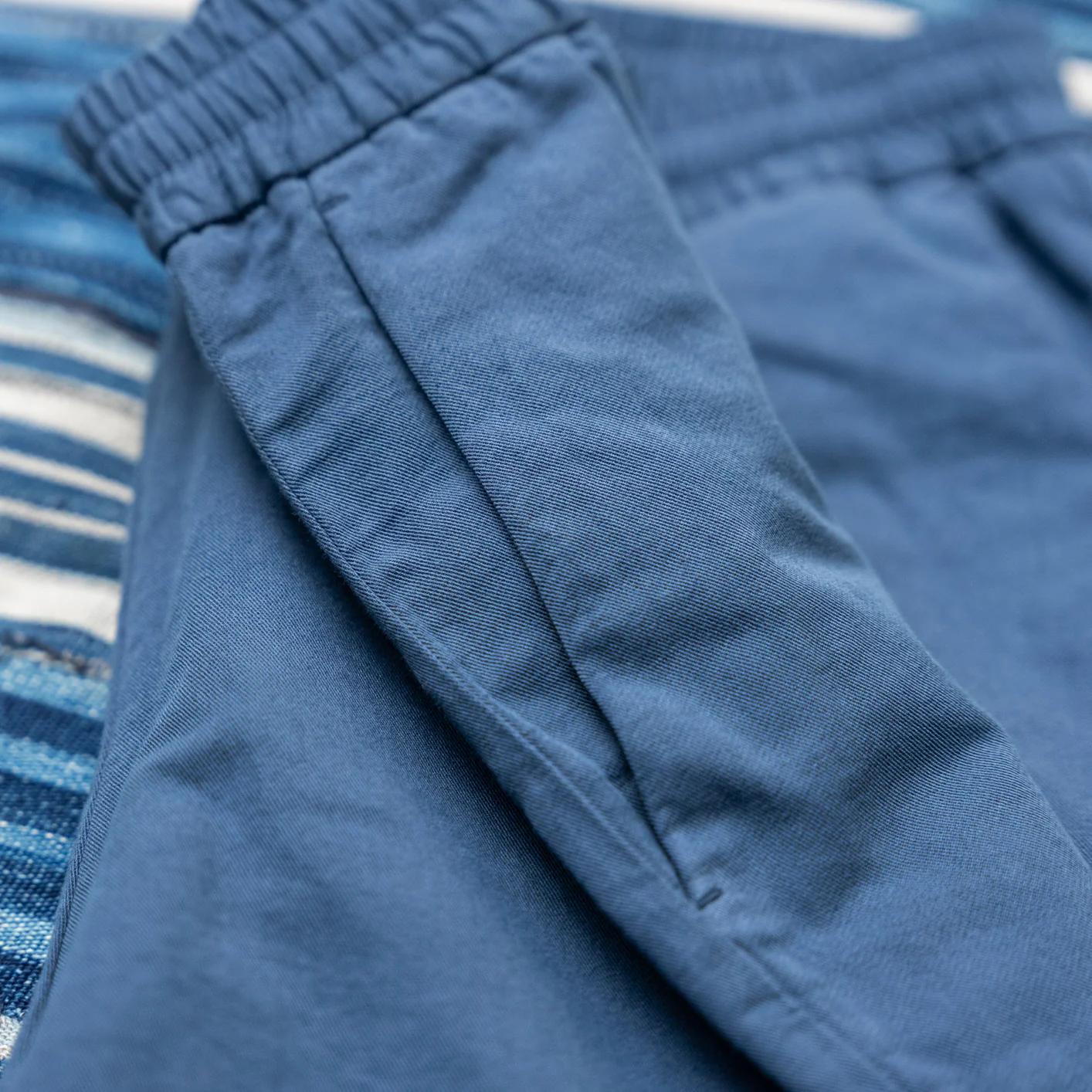 Sunspel Cotton-Linen Drawstring Shorts – Shale Blue - Image 3