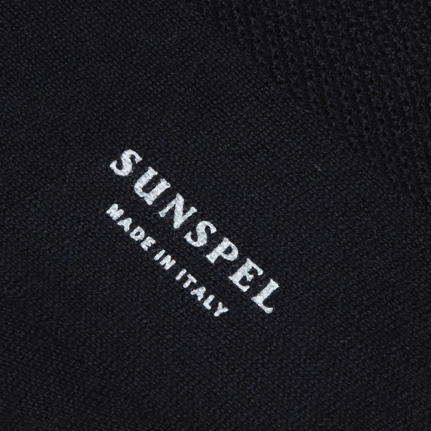 Sunspel Merino Wool Waffle Socks – Navy - Image 2