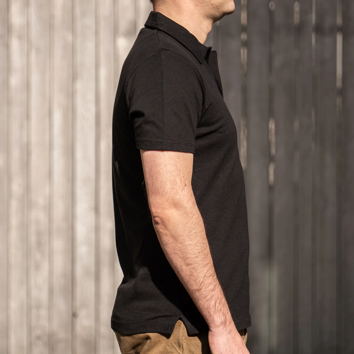 Sunspel Riviera Polo Shirt - Black - Image 4