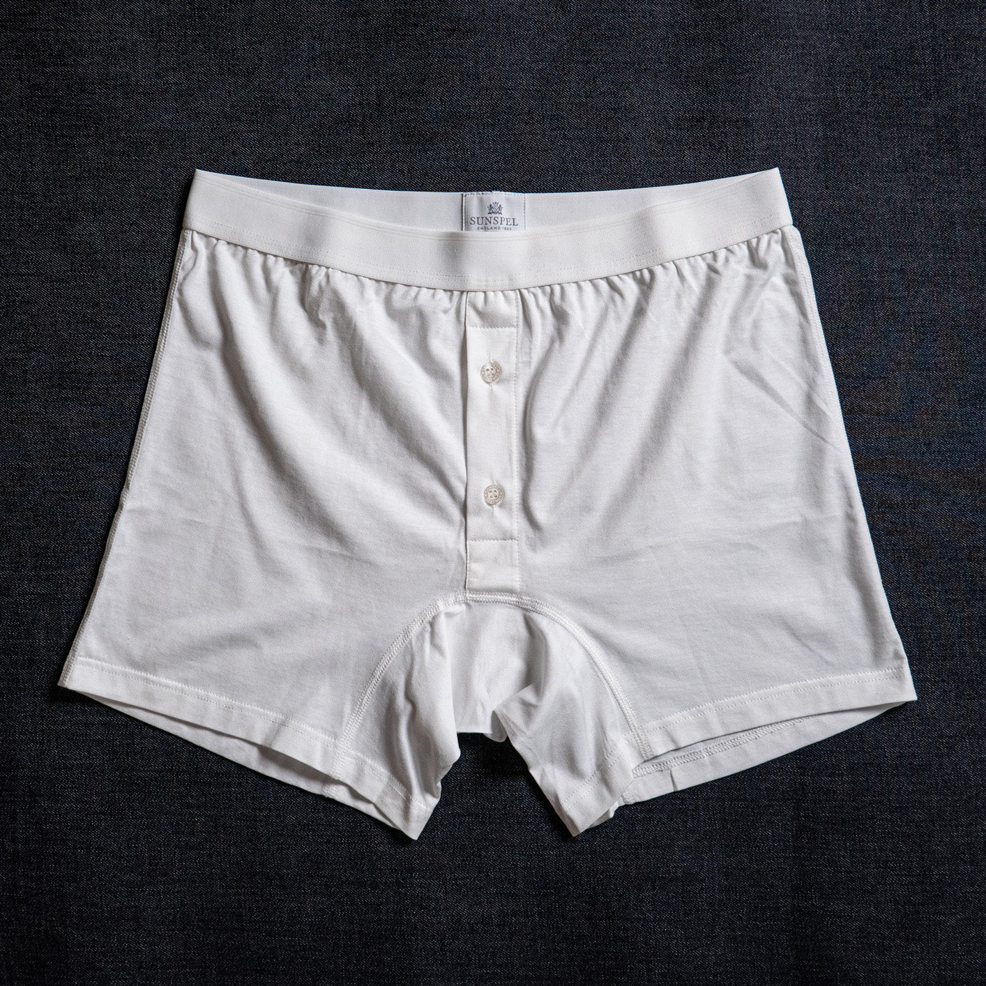 Sunspel Superfine Two-Button Shorts - White - Image 4