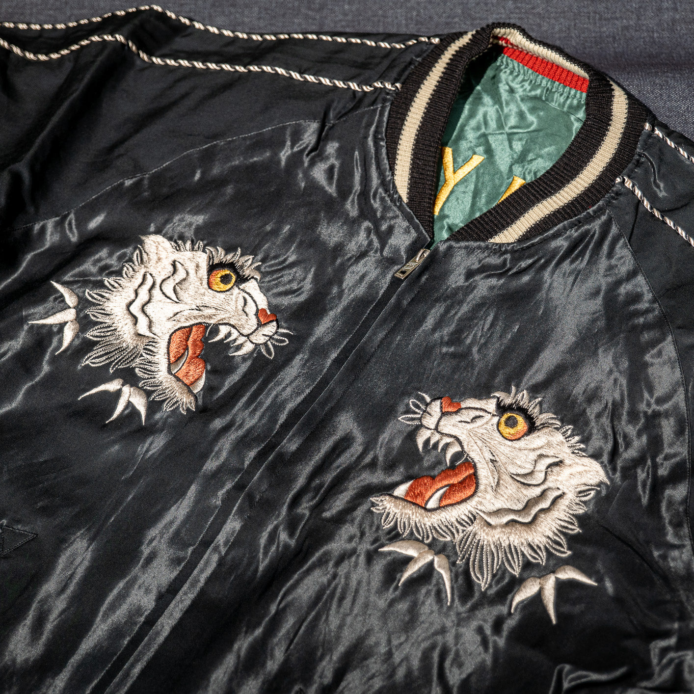 Tailor Toyo Reversible Souvenir Jacket – Tiger Head x Chevy Lover - Image 9